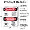 Signmission Pesticide Storage Hazardous Bilingual Danger Sign, Plastic, 7in W x 10in L, 2PK OS-2PACK-DS-P-710-VS-1527 - alternate 5